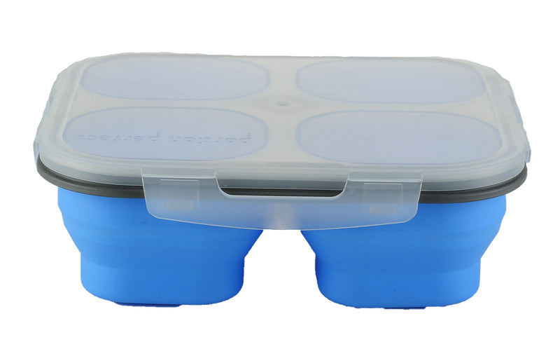 Collapsible Silicone 4 Compartment Storage Container