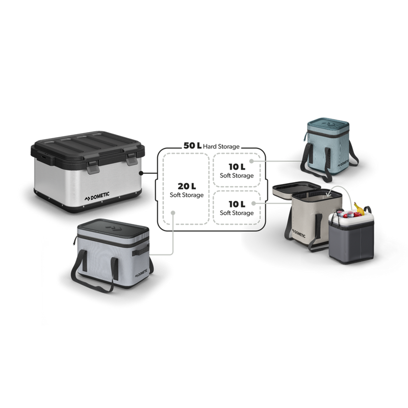 Dometic GO Soft Storage 10L (Ash) - Portable Gear Storage in 10 l