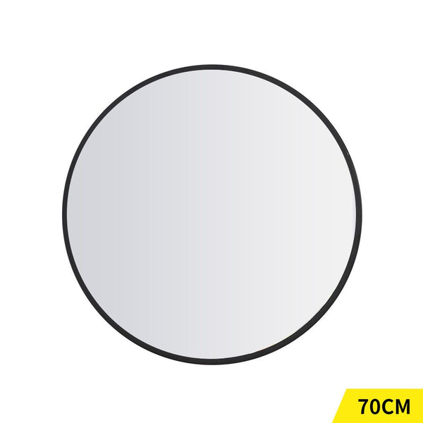 Traderight Group  Wall Mirror Round Shaped Bathroom Makeup Mirrors Smooth Edge 70cm