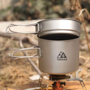 TERRAN Titanium Backpacking Starter Kit (Pot, Mug and Spork)