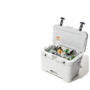 25L Portable Camping Ice Box Cold Storage Cooler White