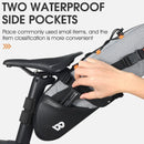 Waterproof 10L Reflective Bike Saddle Bag Gray