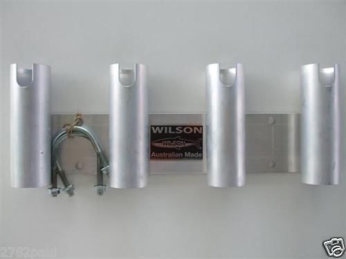 Wilson Bull Bar Fishing Rod Holder/Carrier Aluminium 4 Hole