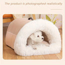 Warm Plush Cat Nest Bed for Winter Comfort