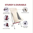 Portable Camping Chair - Lightweight Foldable Backpack Beach Chair