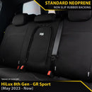 Toyota HiLux 8th Gen GR Sport GP4 Neoprene Rear Row Seat Covers