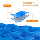 Inflatable Camping Mattress with Air Bag Blue