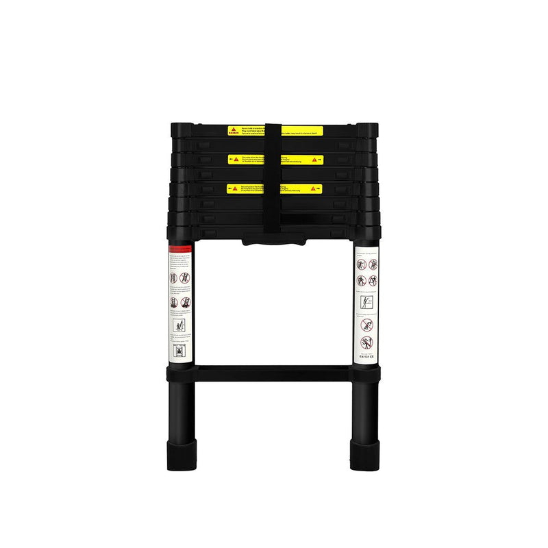 Traderight Multipurpose Ladder Telescopic Aluminium Extension Single-side 2.6m