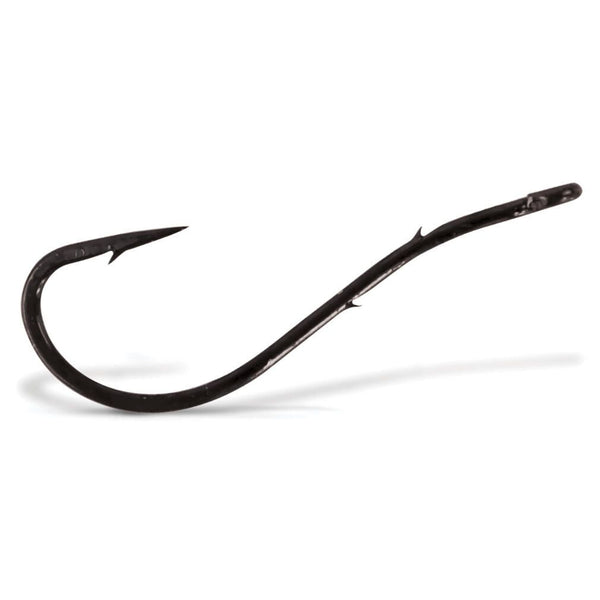 VMC 7054BN Black Nickel Bent Worm Hooks - Pro Pack