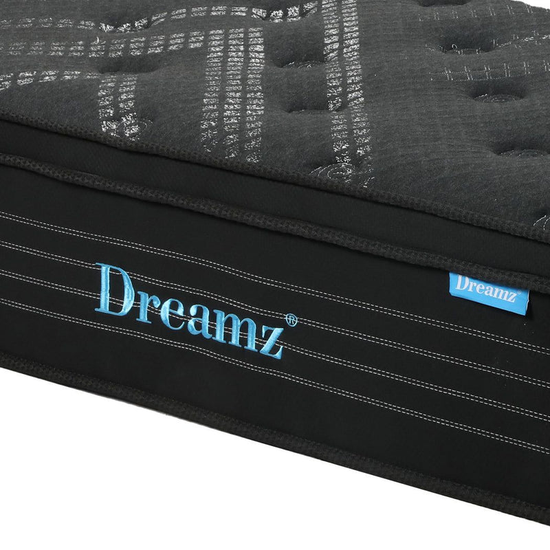 Dreamz Spring Mattress Bed Pocket Egg Crate Foam Medium Firm Double Size 34cm