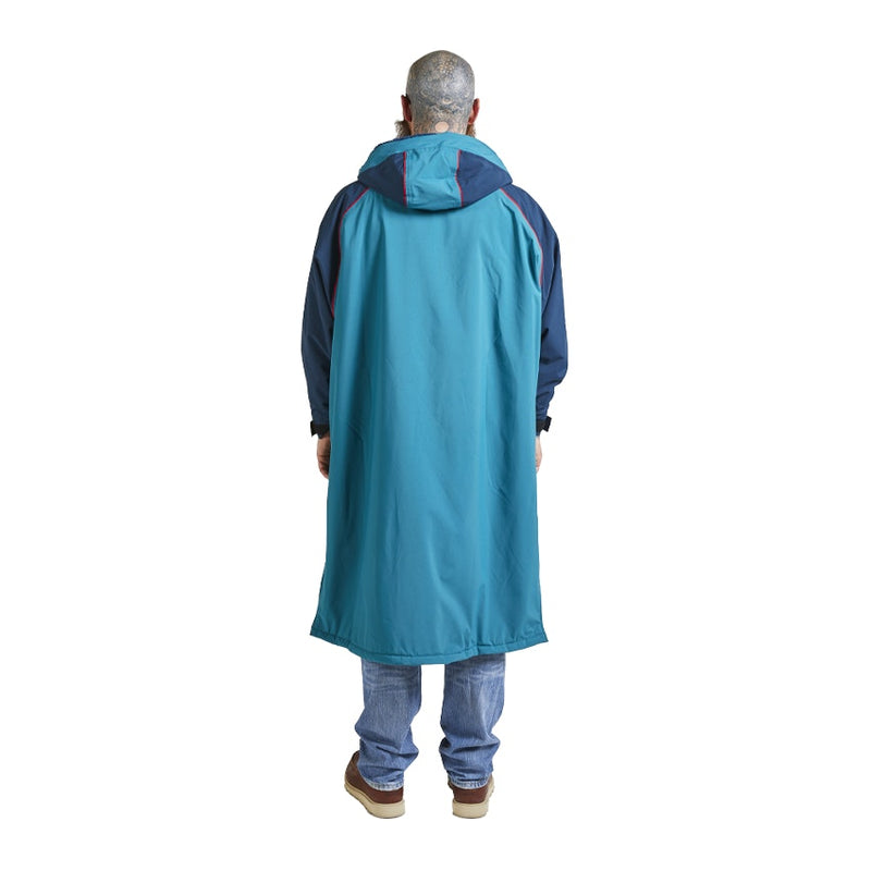 Men's Long Sleeve Recovered Pro Change Robe EVO - Teal / Navy