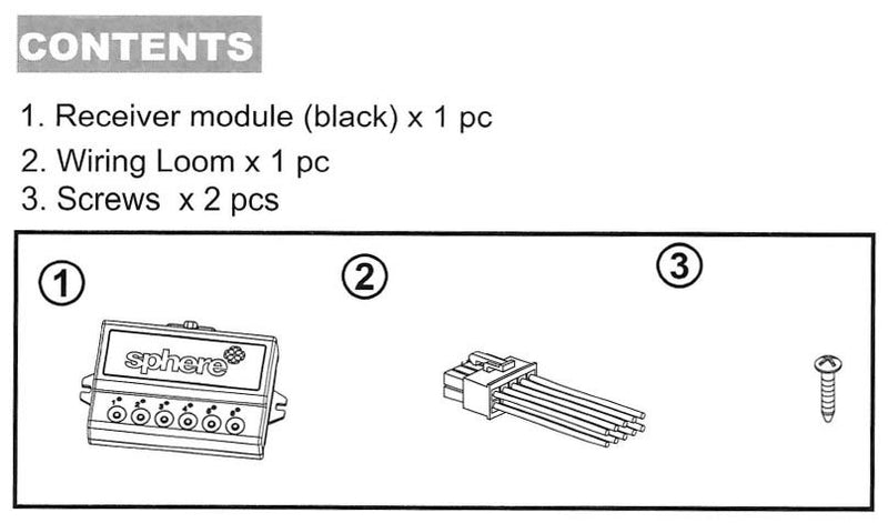 Sphere 6 Channel 12 Volt Receiver