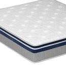 DreamZ Spring Mattress Pillow Top 7 Zone Pocket Spring Memory Foam 32cm Double