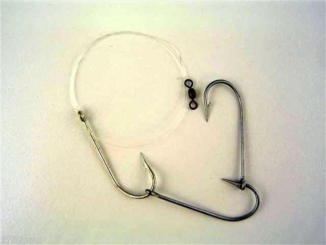 Wilson Tailor Fishing Rig 3x5/0 Hook-Setup - 40lb Clear Mono Leader