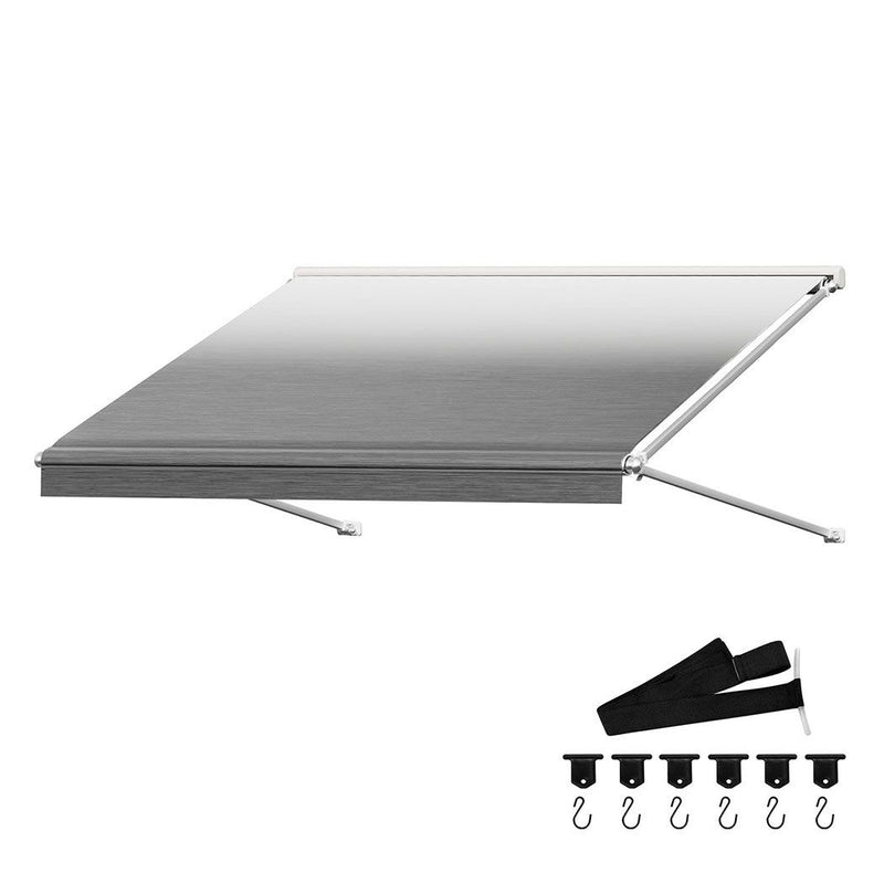 Manan 17FT RV Awning Fabric Caravan Replacement Vinyl 18.05oz Shading Roll Out