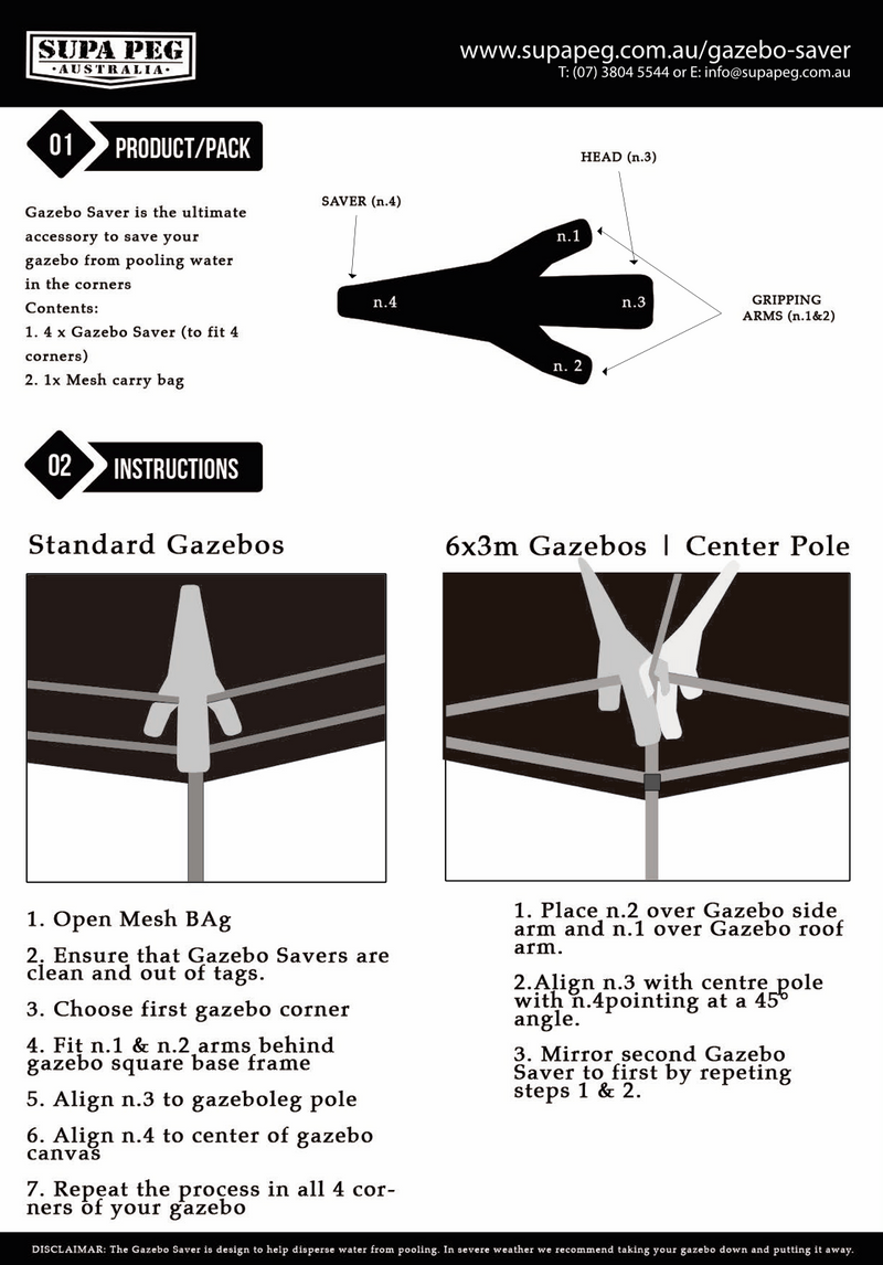 Supa Peg Gazebo Saver