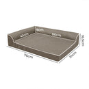 Pawz Orthopedic Dog Bed Memory Foam Cushion Cat Calming Mat Washable M Coffee