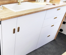 Caravan Cupboard Handle Locks Platinum Gold