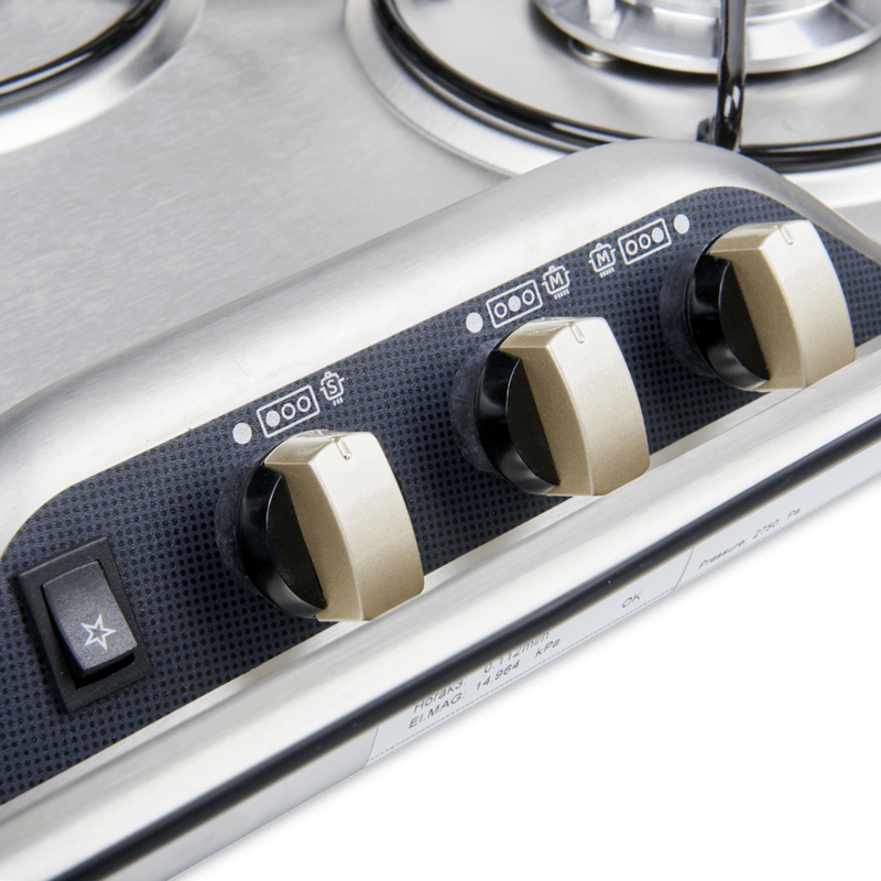 Dometic PI8023 Three burner gas stove with safety glass lid