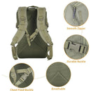 Waterproof Tactical Backpack Molle Rucksack Green