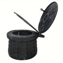 Camping Toilet Portable Foldable with Lid