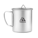 TERRAN Titanium Mug with Lid - Ultralight