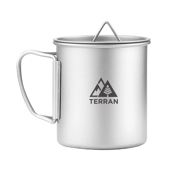 TERRAN Titanium Mug with Lid - Ultralight