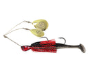 TT Lures 3/4oz Tornado+ Twin Spin Rigged Spinnerbait Lure - BLOODY NIGHTMARE