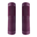 Bulletproof Coloured Rubber Mountain Bike Grips 130mm with Closed Ends Purple