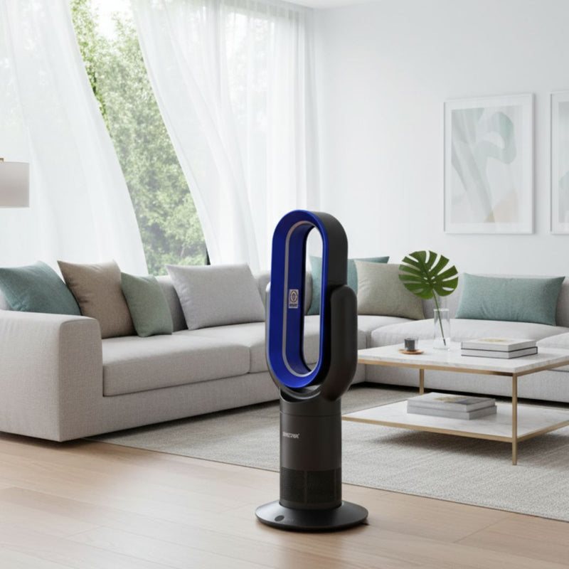 Spector Bladeless Fan Cooler Heater 2 In 1 Air Cool Sleep Timer Remote Control