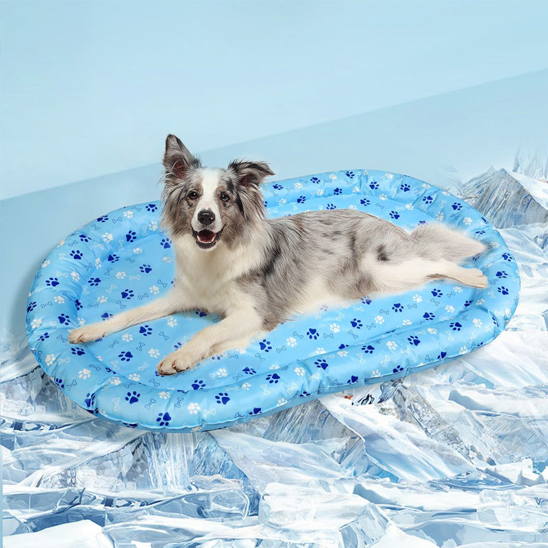 Pawz Pet Cooling Mat Dog Cat Gel Non-Toxic Bed Pillow Self-cool Summer Ice Pad L