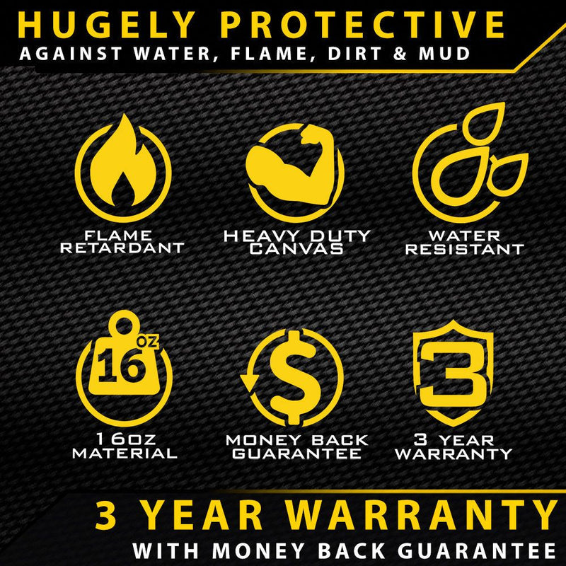 Ford Ranger PX I Heavy Duty XP7 Canvas Rear Row Seat Covers (Made to Order)