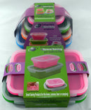 Silicone Rectangle Storage Containers Caravan - Set of 6