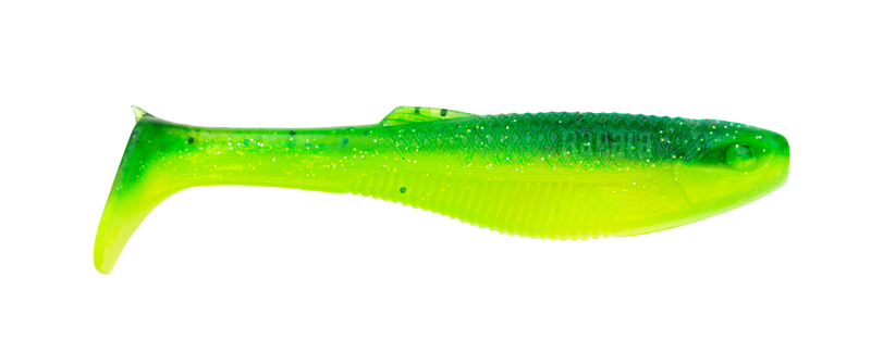 3 Pack of 5.5 Inch Rapala Crush City Heavy Hitter Soft Plastic Paddle Tail Lures