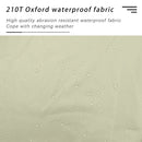 Black Coated Waterproof Camping Tent (Beige)