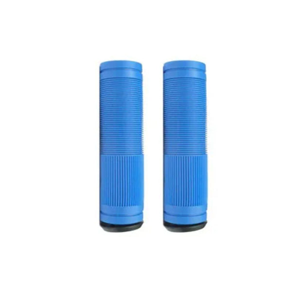 Bulletproof Mountain Bike Grips 130mm with Black End Plugs Blue