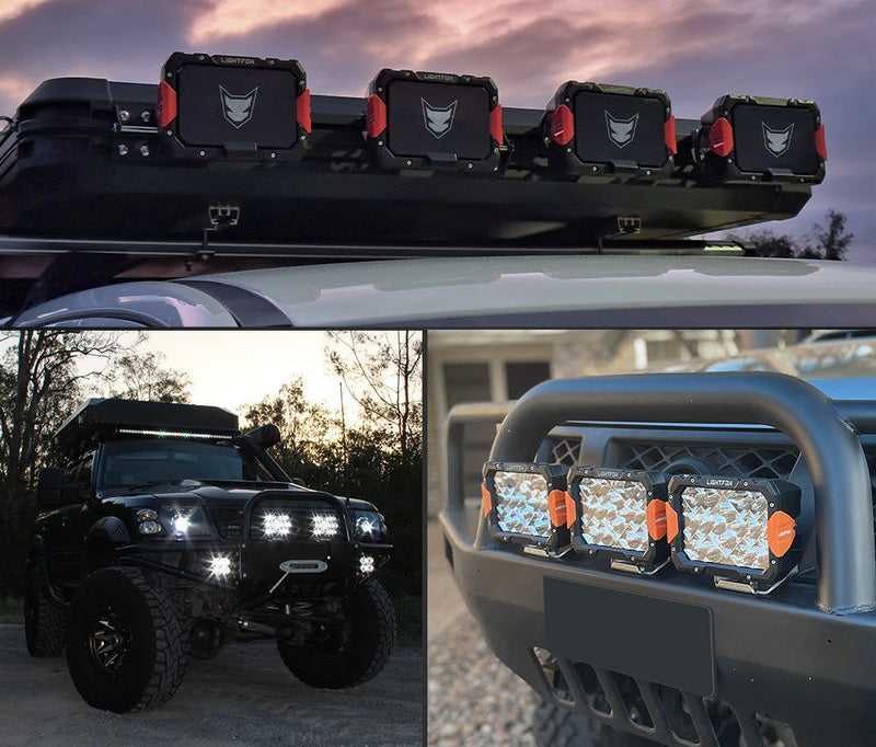LIGHTFOX Pegasus Series 9inch Osram LED Driving Lights 1 Lux @ 906m 11,390 lumens