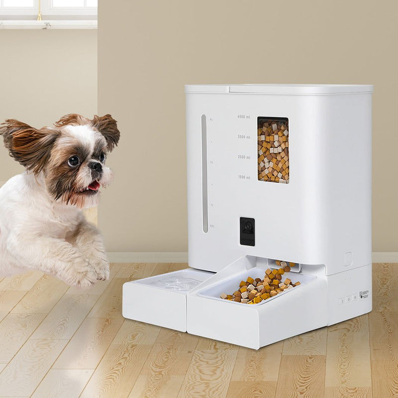 Pawz Automatic Pet Feeder Auto Camera Dog Cat Water Food Dispenser WiFi Smart
