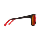 Spy Flynn Soft Matte Black Red Fade Happy Lens Sunglasses
