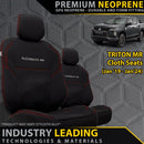 Mitsubishi Triton MR Premium Neoprene 2x Front Row Seat Covers
