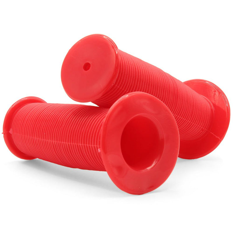 Bikelane 95mm Kids Bike Mushroom Handlebar Grip Pair (Red)