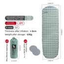 Inflatable Camping Sleeping Pad Waterproof Blue