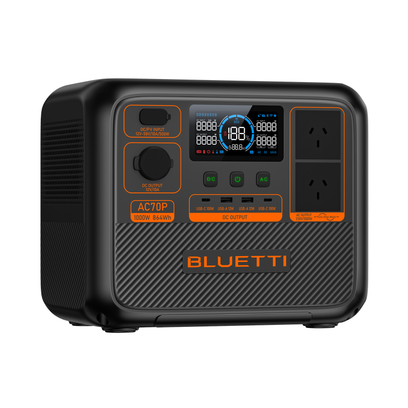BLUETTI AC70P Portable Power Station | 1000W 864Wh