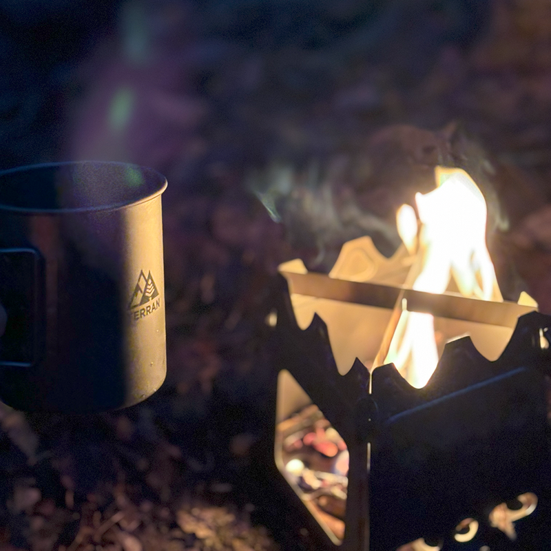 TERRAN Titanium Flatpack Twig Stove