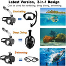 Snorkel Mask Set with Full Dry Top System