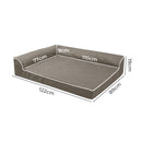 Pawz Orthopedic Dog Bed Memory Foam Cushion Cat Calming Mat Washable XXL Coffee