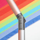Centra 2.2m Outdoor Beach Umbrella Tilting Tropical Shelter Parasol Rainbow