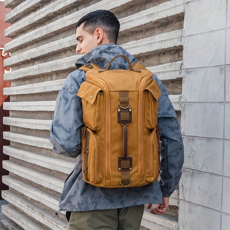 Vintage Canvas Laptop Backpack Travel & Commute Bag