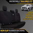 Razorback 4x4 GP4 Standard Neoprene Rear Seat Covers Suitable for a Isuzu D-MAX RT (SX, EX, LS-M, LS-U, LS-Terrain, X-Runner - May 2012 - Jun 2020)