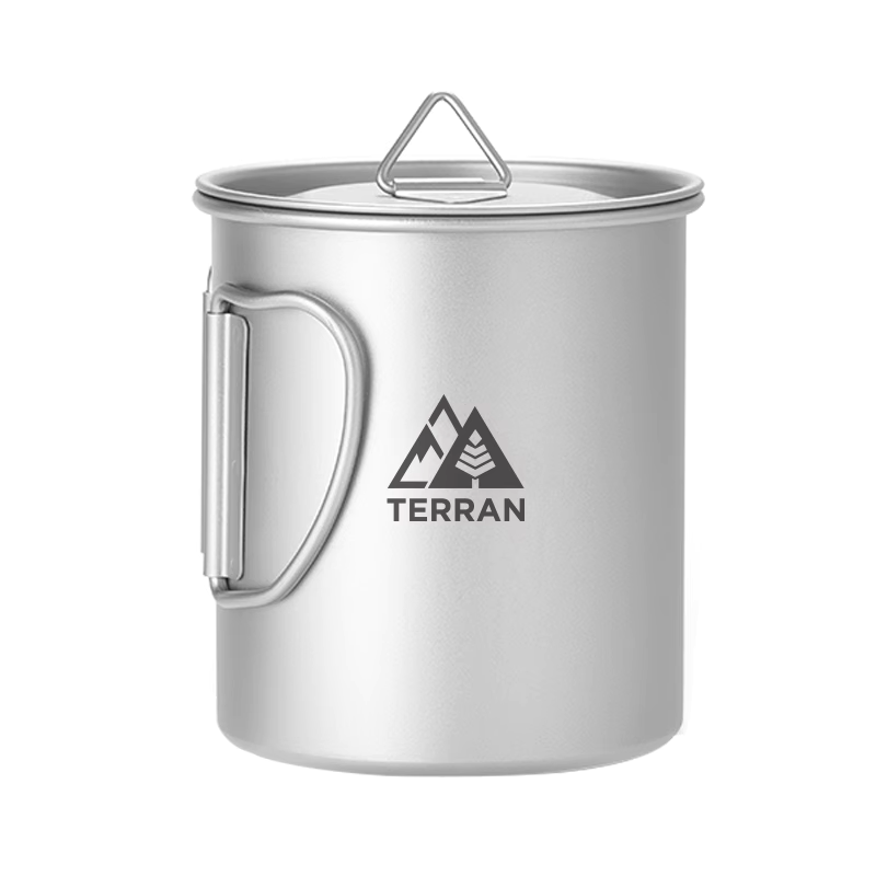 TERRAN Titanium Backpacking Starter Kit (Pot, Mug and Spork)
